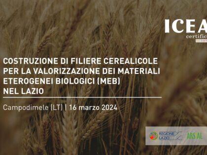 Campodimele (LT): quarto appuntamento del seminario dedicato alle nuove filiere dei cereali