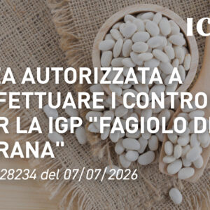 ICEA autorizzata a effettuare i controlli per la IGP “Fagiolo di Sorana”