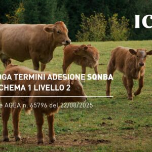 Proroga termini adesione SQNBA Eco-schema 1 Livello 2 – Circolare AGEA n. 65796 del 22/08/2025