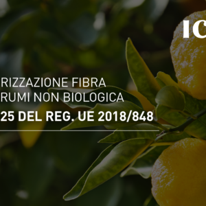 Autorizzazione fibra di agrumi non biologica – art. 25 del Reg. UE 2018/848