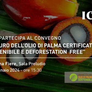 ICEA partecipa al convegno “Il futuro dell’olio di Palma: Certificato Sostenibile e Deforestation Free”